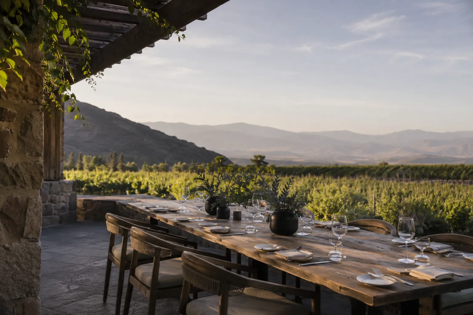 Terraza abierta para una estadía larga